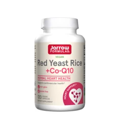 Jarrow Formulas Red Yeast Rice 1200mg + CoQ10 100mg - Мая от Червен Ориз + Коензим Q10, Разфасовка 120 caps