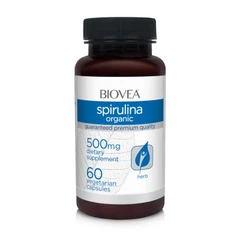 Biovea Spirulina Organic 500mg - Спирулина, Разфасовка 60 caps