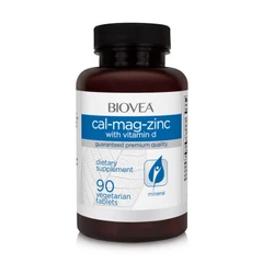Biovea Cal-Mag-Zinc + Vitamin D - Калций + Магнезий + Цинк + Витамин D, Разфасовка 90 tabs
