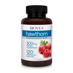 Biovea Hawthorn 300mg - Глог, Разфасовка 120 caps