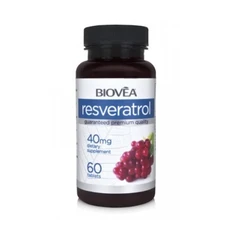 Biovea Resveratrol 40mg - Ресвератрол, Разфасовка 60 caps