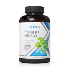 Biovea Ginkgo Biloba 120mg - Гинко Билоба, Разфасовка 200 caps