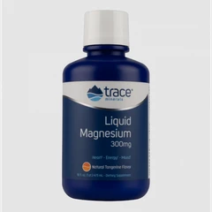 Trace Minerals Liquid Magnesium 300mg - Течен Магнезий, Вкус мандарина, Разфасовка 473ml