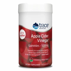 Trace Minerals Apple Cider Vinegar Gummies 500mg - Ябълков Оцет, Разфасовка 60 gummies