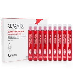 FarmStay Ceramide Damage Clinic Hair Filler, ампули за коса със серамиди за увредена коса