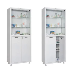 Метален медицински шкаф PROMET-  МД 2 1780 SG