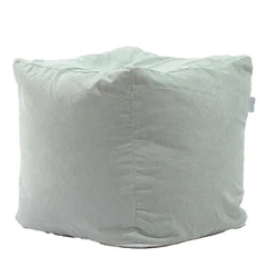 Pufrelax Пуф 130л. Табуретка Куб XL - Light Mint  Перящ се калъф  Гама Premium