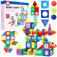 Магнитен конструктор MalPlay Magnet Blocks, 148 части