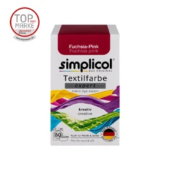 Simplicol expert боя за текстил от вълна, коприна и синтетика, фуксия розово, 150 гр.