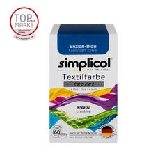 Simplicol expert боя за текстил от вълна, коприна и синтетика, синя тинтява, 150 гр.