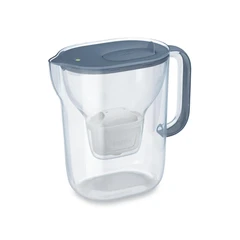 BRITA Style Essential XL LED 3.6 л Филтрираща кана за вода в каменносиньо с филтър Макстра Про