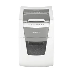 Унищожител на документи Leitz IQ Autofeed Office 100 P4(P-4), кош 34 л, Cross Cut, персонален