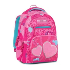 Ученическа раница MITAMA NEW PLUS FunnyPink, за 6-10 г, за момиче, 4 отделения