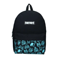 Ученическа раница Fortnite Battle Royale над 10 г, черна със сини елементи, унисекс