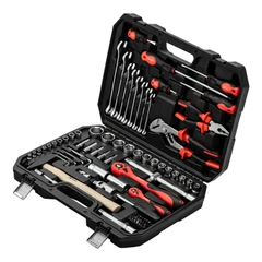 Комплект инструменти MTX, 76 части, 1/2", 1/4", CrV, пластмасова кутия