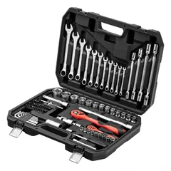 Комплект инструменти MTX, 89 части,  1/2", 1/4", CrV, пластмасова кутия 