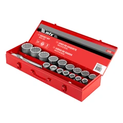 Комплект инструменти MTX,  20 части, 3/4", вложки 19-50 мм, метален куфар