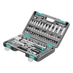 Комплект инструменти Stels,  94 части, CrV, 1/2", 1/4", пластмасов куфар