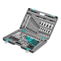 Комплект инструменти Stels,  216 части, Cr-V, стомана S2, 1/4", 3/8, 1/2", усилен куфар