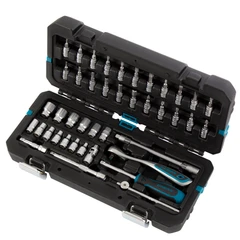 Комплект инструменти Gross, 42 части, тресчотка 120 зъба, CrV, 1/4"