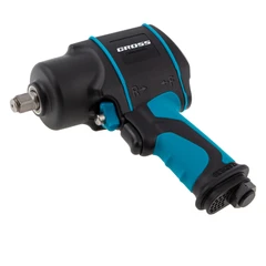Гайковерт Gross, пневматичен, ударен, G1285, 1/2",Twin Hammer, 1220Nm, 6500 об/мин, композитен корпу