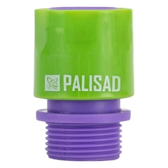 Съединител за маркуч Palisad, 3/4", външна резба, пластмасов