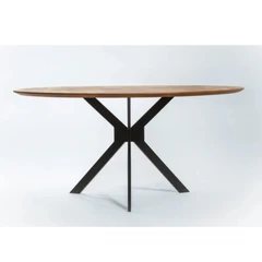 Трапезна маса с кръгла форма, IPM Timber, ф 140х4