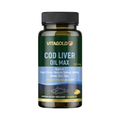 Cod liver oil max (Масло от черен дроб на треска), 90 капсули