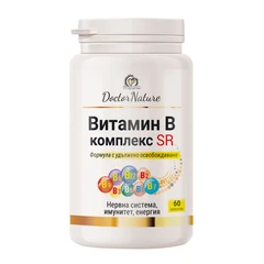 Dr. Nature Витамин B комплекс с удължено освобождаване, 60 капсули
