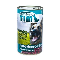Консерва за кучета Tim, месо и костен мозък, 1200 г