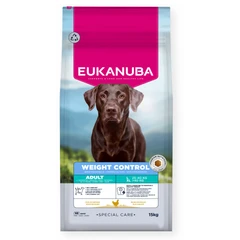 EUKANUBA Adult Weight Control Large, Rich in Chicken, 15 kg