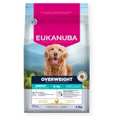 EUKANUBA Adult Overweight All Breed, Rich in Chicken, 2.3 kg
