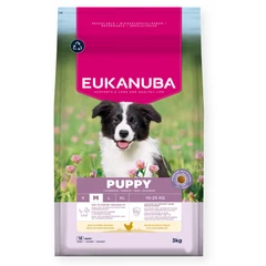 EUKANUBA Puppy Medium, Rich in Fresh Chicken, 3 kg