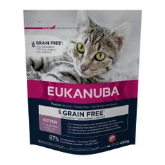 Храна за котки EUKANUBA CAT SALMON GRAIN FREE KITTEN 400