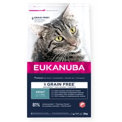 EUKANUBA Cat Adult Grain Free, Rich in Salmon, 2 kg