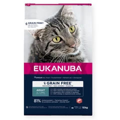 EUKANUBA Cat Adult Grain Free, Rich in Salmon, 10 kg