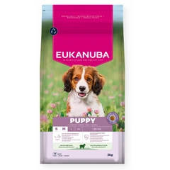 EUKANUBA Puppy Small/Medium, Rich in Lamb & Rice, 3 kg