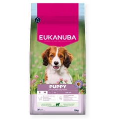 EUKANUBA Puppy Small/Medium, Rich in Lamb & Rice, 12 kg