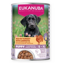 Eukanuba Puppy, Canned Food, Rich in Turkey with Carrots, 400 g