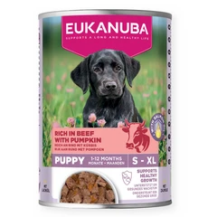 Eukanuba Puppy, Canned Food, Rich in Beef with Pumpkin, 400 g