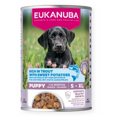 Eukanuba Puppy, Canned Food, Rich in Trout with Sweet Potatoes, 400 g