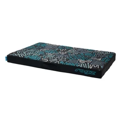 Rogz Graphix Flat Rectangular Bed, M, Black/Blue