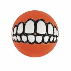 Rogz Grinz Fetch Ball, Small, Orange