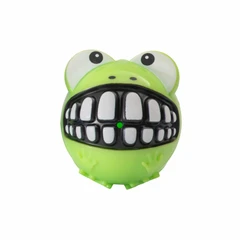 Rogz Grinz Fetch Frog Toy, Large, Lime