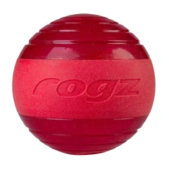Rogz Squeekz Fetch Ball, Medium, Red