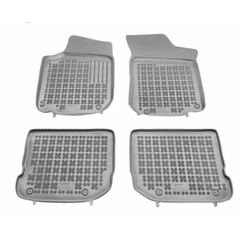 Гумени стелки за Golf 4 / Bora / Beetle / Jetta / Skoda Octavia 1 (1997-2010) / Seat Leon (1999-2005) / Seat Toledo (1999-2004) - тип леген сиви