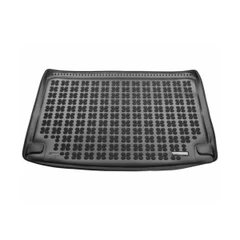 Гумена стелка за багажник за Skoda Karoq (2017+) version 4x4, with an irregular size spare tire (space saver, smaller than standard tires) - Rezaw Plast