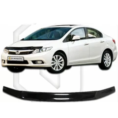 Дефлектор за автомобил CA-Plast, За Honda Civic sedan (2012+), Черен