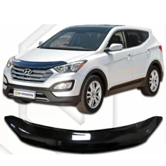 Дефлектор за автомобил CA-Plast, За Hyundai Santa Fe (2011-2018), Черен