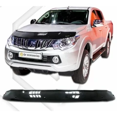 Дефлектор за автомобил CA-Plast, За Mitsubishi L200 (2015–2018), Черен